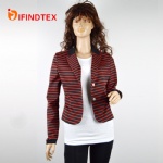 Ladies knitted blazer, with roma fabric