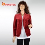 Ladies knitted blazer, with mirco velvet