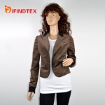 Ladies knitted blazer, with velvet fabric