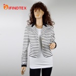 Ladies knitted blazer, with roma fabric