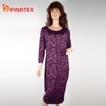 Ladies knitted dress,  90%polyester 10%elastane