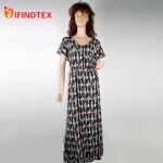 Ladies knitted dress, 95%cotton  5%elastane