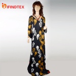 Ladies knitted dress, 95%viscose 5%elastane