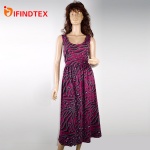 Ladies knitted dress, 95%cotton  5%elastane