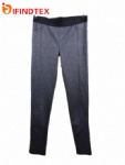 Ladies knitted trousers, 71%polyester 24%viscose 5%elastane