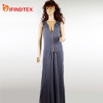 Ladies knitted dress, 50%cotton 50%linen
