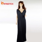 Ladies knitted dress, 95%viscose 5%elastane