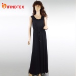 Ladies knitted dress, 95%viscose 5%elastane