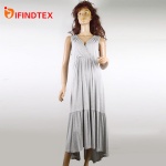 Ladies knitted dress, with jersey fabric