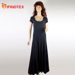Ladies knitted dress, with jersey fabric