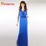Ladies knitted dress, 95%viscose 5%elastane