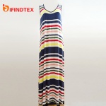 Ladies knitted dress, 95%viscose 5%elastane