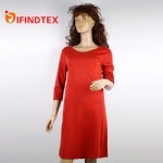 Ladies knitted dress, 70%viscose 25%polyester 5%elastane
