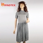 Ladies knitted dress, body: arcylic/wool,  lining: cotton/polyester