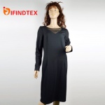 Ladies knitted dress, with roma and sequins