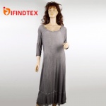 Ladies knitted dress,  body: rib  lining: lace
