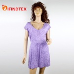 Ladies knitted dress, 95%viscose 5%elastane