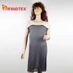 Ladies knitted dress,  jersey and mesh