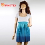 Ladies knitted dress, 95%rayon 5%spandex