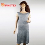 Ladies knitted dress, 100%linen