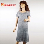 Ladies knitted dress, 100%linen